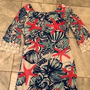 Lilly Pulitzer Starfish Dress Sz XS